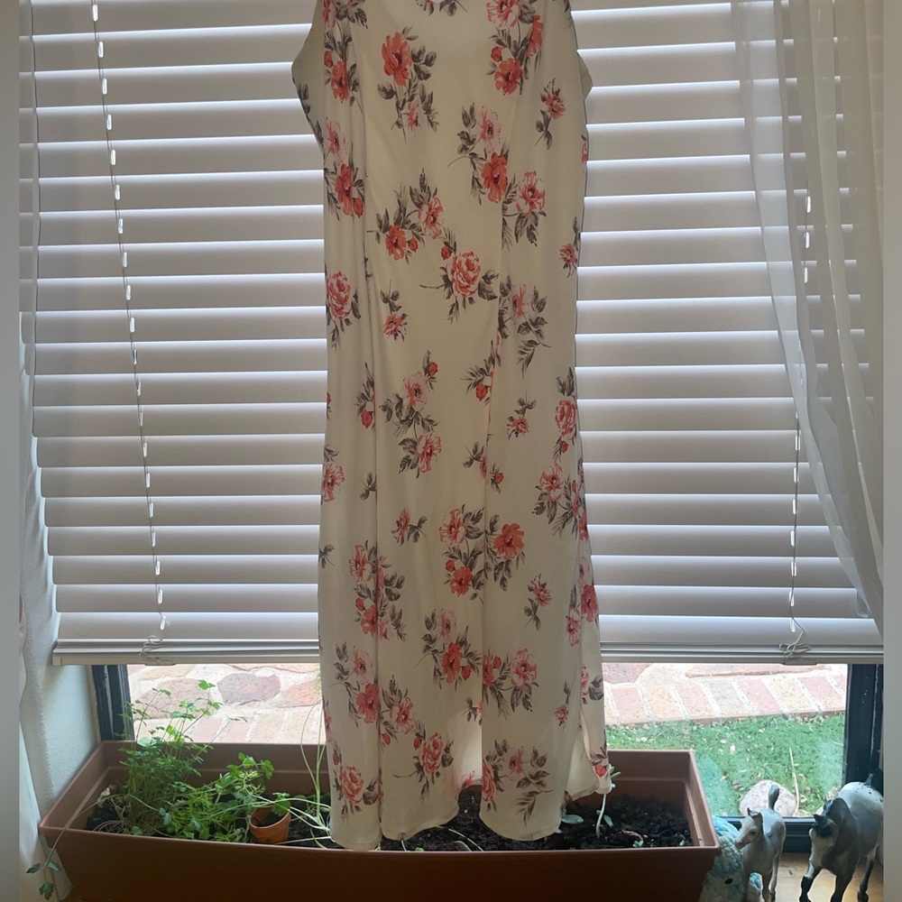 Size ten ivory/floral Chadwick’s Of Boston Dress.